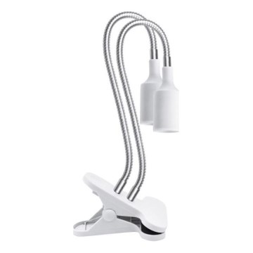 Flexibele bureaulamp met clip voor plantengroei PLANTY 2xE27/30W/230V wit