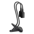 Flexibele bureaulamp met clip voor plantengroei PLANTY 2xE27/30W/230V zwart