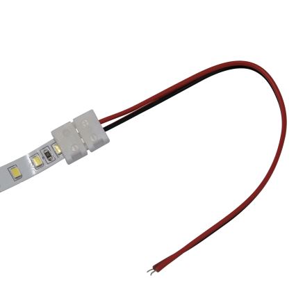 Flexibele enkelzijdige connector voor 2-polige LED-strips 8 mm