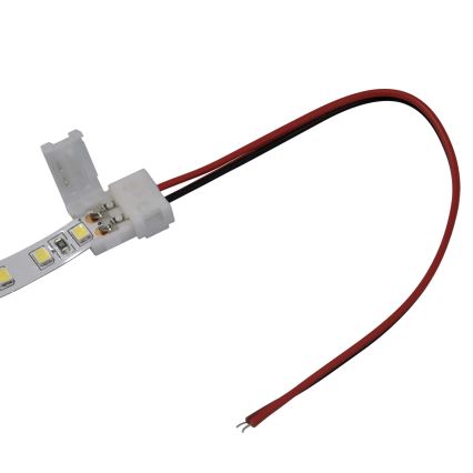Flexibele enkelzijdige connector voor 2-polige LED-strips 8 mm