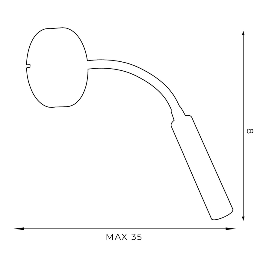 Flexibele lamp ARDEN 1xG9/8W/230V zwart