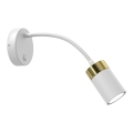 Flexibele lamp JOKER 1xGU10/8W/230V wit/goud