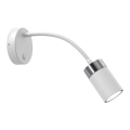 Flexibele lamp JOKER 1xGU10/8W/230V wit/mat chroom