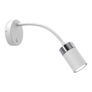 Flexibele lamp JOKER 1xGU10/8W/230V wit/mat chroom