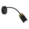 Flexibele lamp JOKER 1xGU10/8W/230V zwart/goud