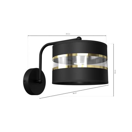 Flexibele lamp ULTIMO 1xE27/60W/230V zwart