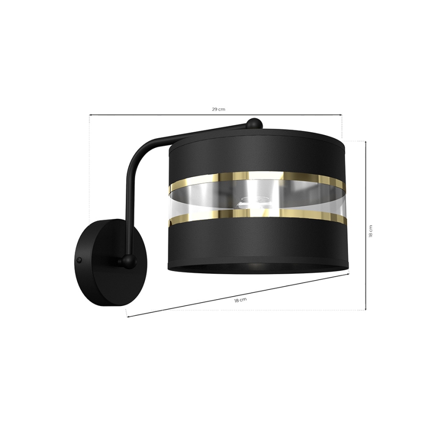 Flexibele lamp ULTIMO 1xE27/60W/230V zwart