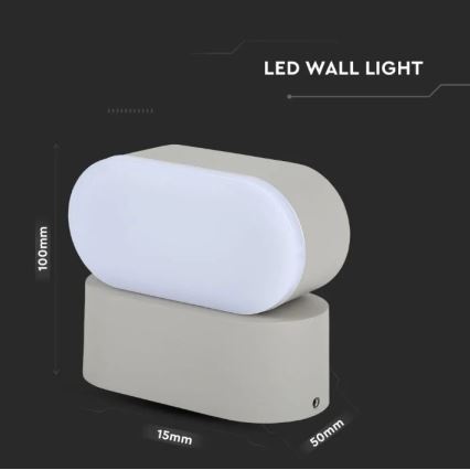 Flexibele LED Wandlamp voor Buiten LED/5W/230V IP65