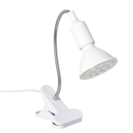 Flexibele bureaulamp met clip voor plantengroei PLANTY 1xE27/30W/230V wit