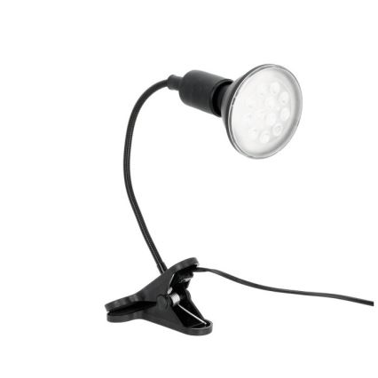 Flexibele bureaulamp met clip voor plantengroei PLANTY 1xE27/30W/230V zwart
