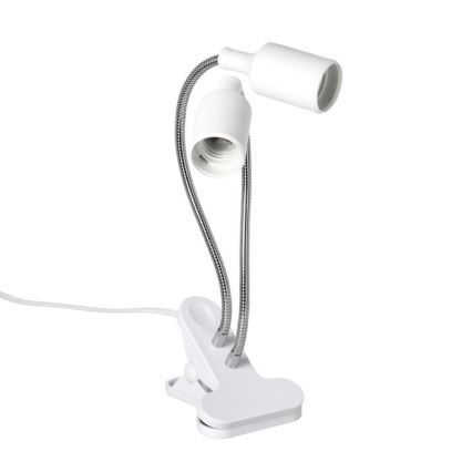 Flexibele bureaulamp met clip voor plantengroei PLANTY 2xE27/30W/230V wit