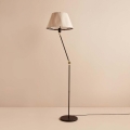 Flexibele vloerlamp AYD 1xE27/40W/230V zwart/beige