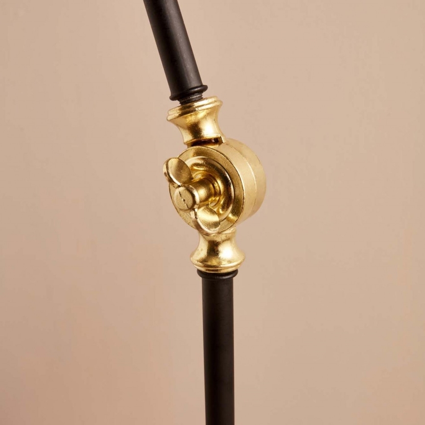 Flexibele vloerlamp AYD 1xE27/40W/230V zwart/beige