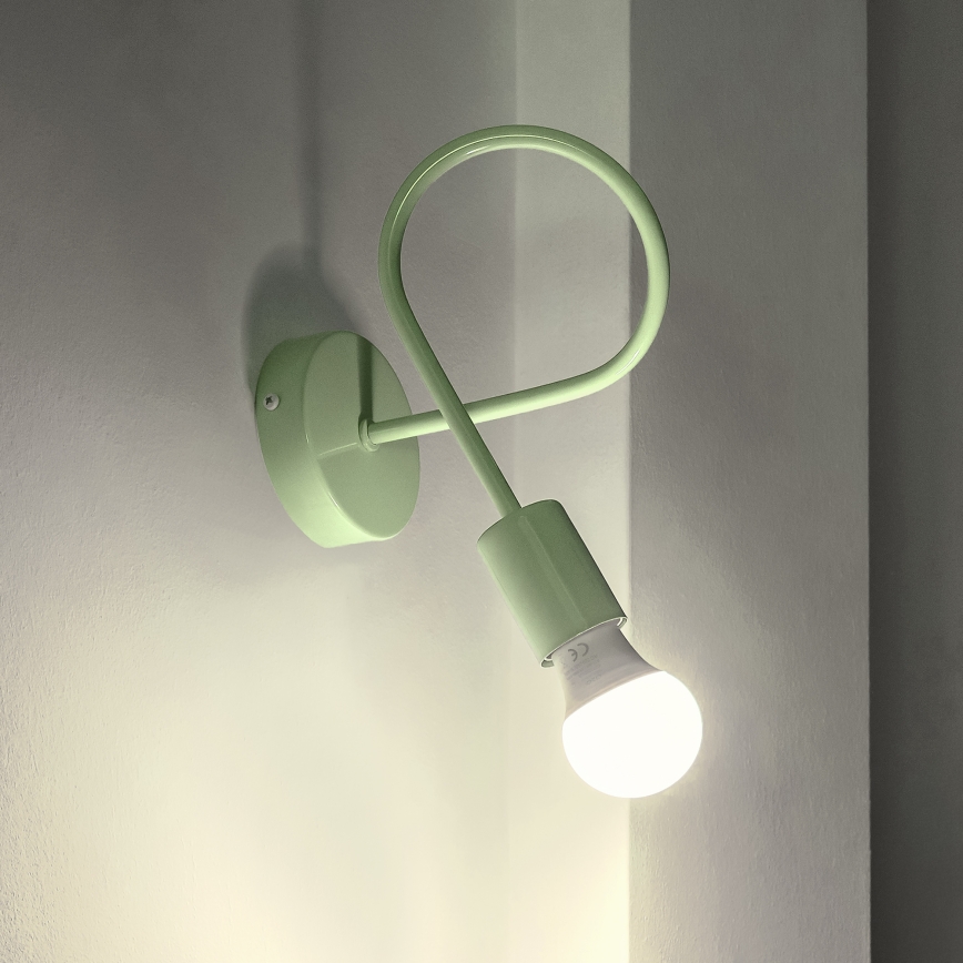 Flexibele wandlamp OXFORD 1xE27/15W/230V groen