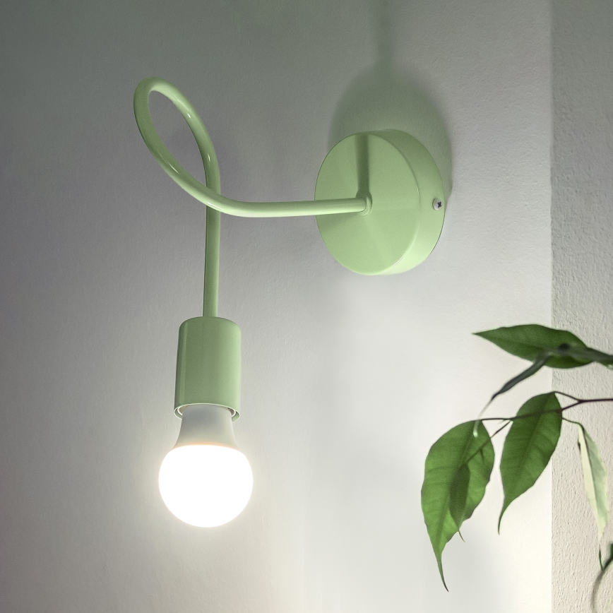 Flexibele wandlamp OXFORD 1xE27/15W/230V groen