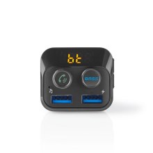 FM-autozender met Bluetooth / MP3 / 2xUSB