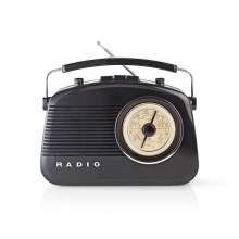 FM Radio 4,5W/230V zwart