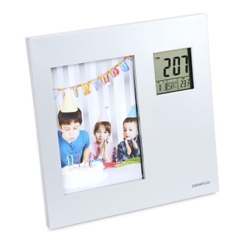 Fotolijst met Digitale Klok en Thermometer 2×AAA