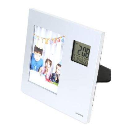 Fotolijst met Digitale Klok en Thermometer 2×AAA