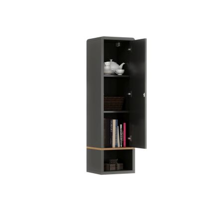 Open kast FRED antraciet/artisan eik