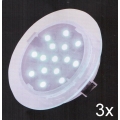 Fulgur 21072 - SET 3x LED Badkamer inbouwverlichting ELESPOT 1xLED/0,7W/230V IP44