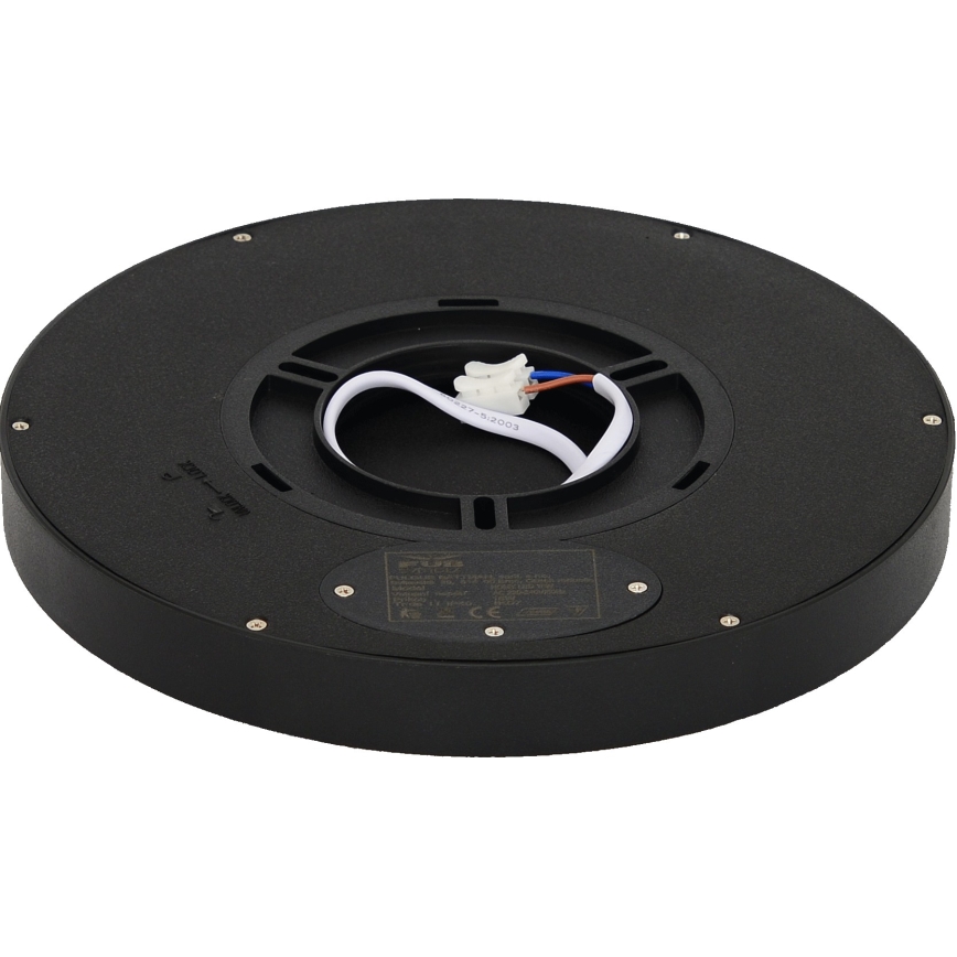 Fulgur 41811 - LED Plafondlamp NOMY LED/18W/230V 3000/4000/6000K IP40 diameter 23 cm zwart