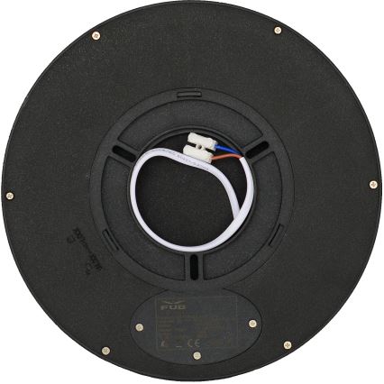 Fulgur 41811 - LED Plafondlamp NOMY LED/18W/230V 3000/4000/6000K IP40 diameter 23 cm zwart