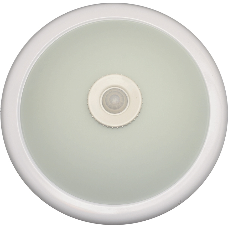 Fulgur s-22941 - Plafondlamp met bewegings- en schemersensor DARINA 2xE27/40W/230V Ø 30 cm wit