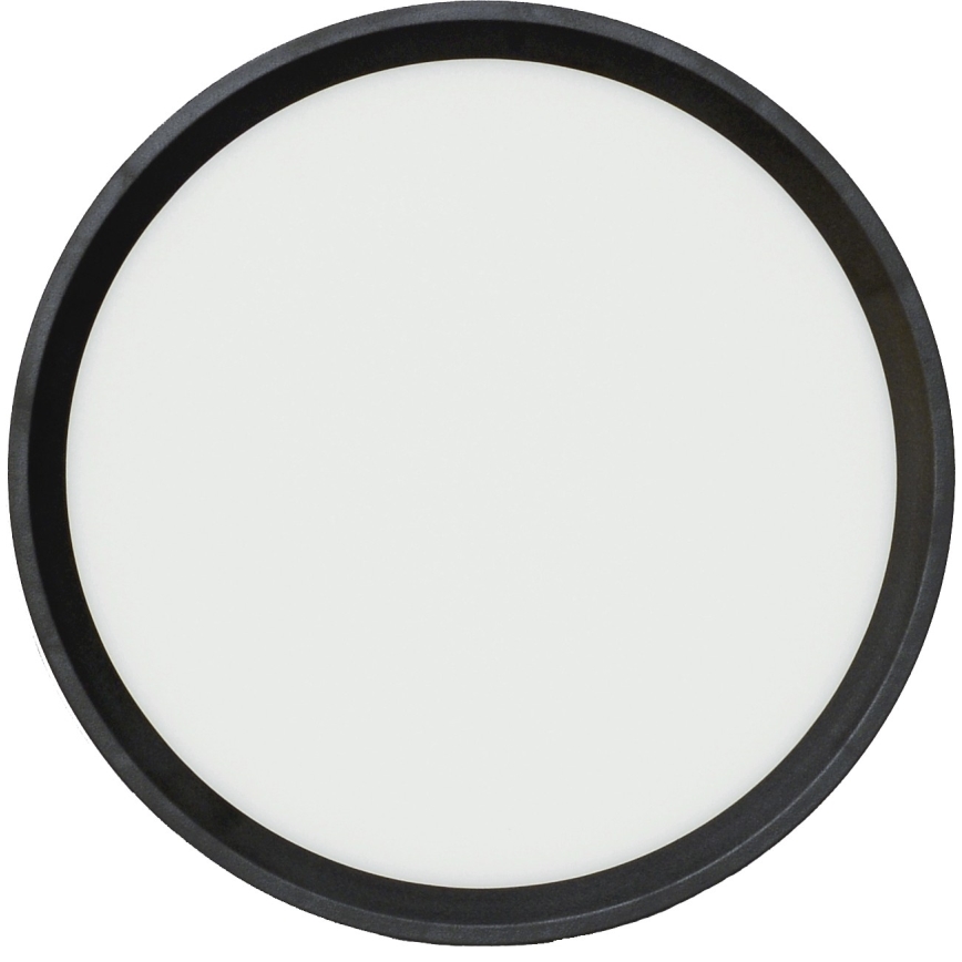 Fulgur s-42585 - LED Plafondlamp met bewegingssensor NOMY-S LED/18W/230V 3000/4000/6000K IP40 diameter 23 cm zwart