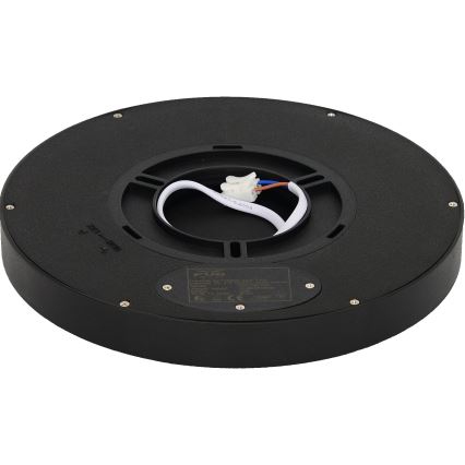 Fulgur s-42585 - LED Plafondlamp met bewegingssensor NOMY-S LED/18W/230V 3000/4000/6000K IP40 diameter 23 cm zwart