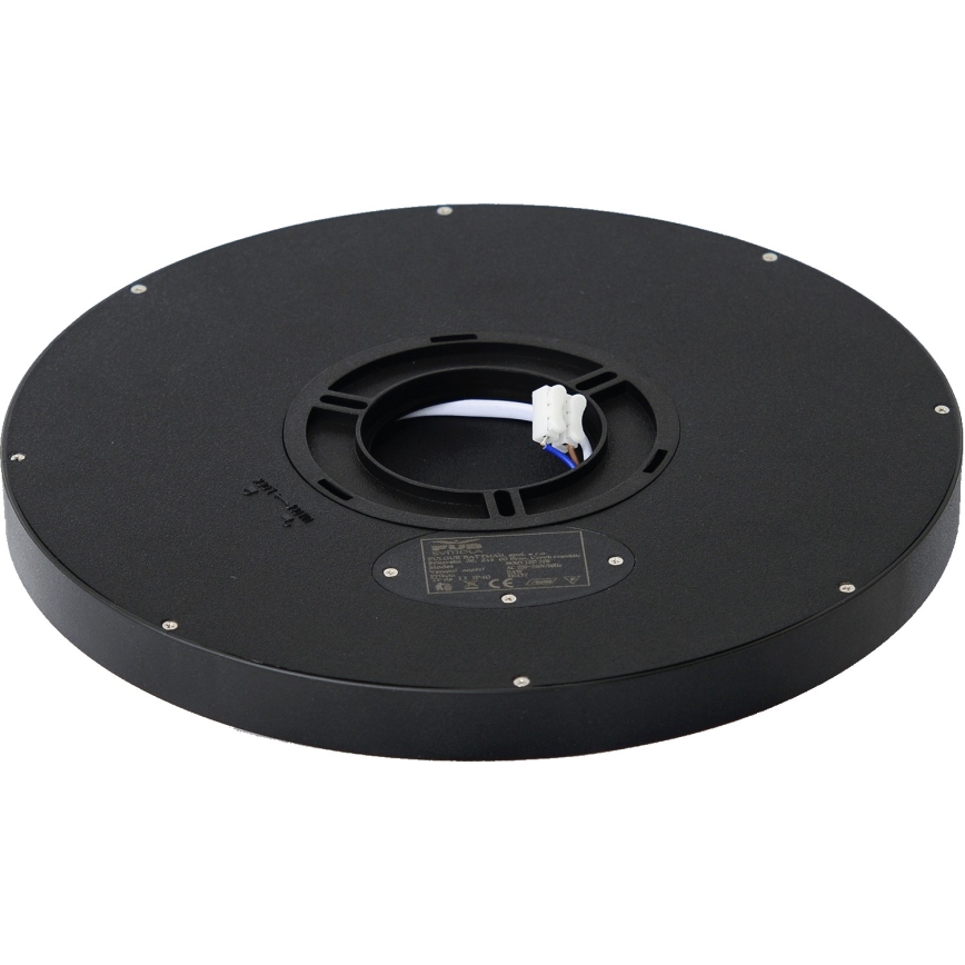 Fulgur s-42587 - LED Plafondlamp met bewegingssensor NOMY-S LED/24W/230V 3000/4000/6000K IP40 diameter 30 cm zwart