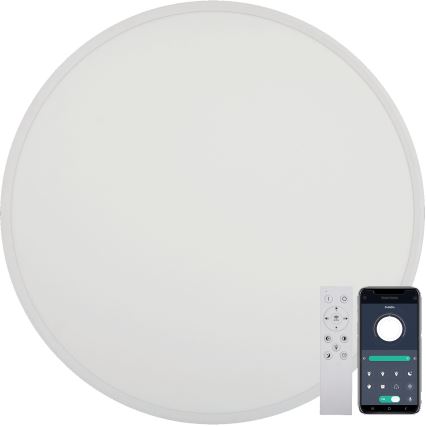 Fulgur s-43041 - Dimbare LED-plafondlamp NOMY-RC LED/50W/230V 3000/4000/6500K Ø 60 cm IP40 wit + afstandsbediening