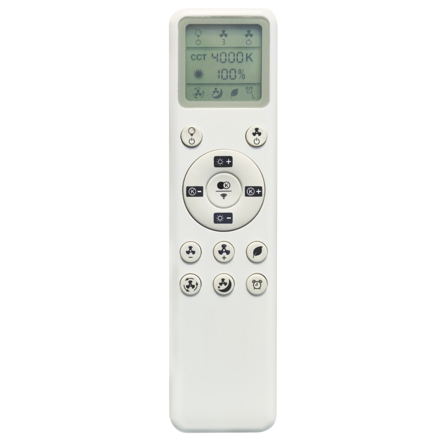 Fulgur s-43048 - LED dimbare plafondventilator THORA LED/50W/230V 2700-5000K wit + afstandsbediening