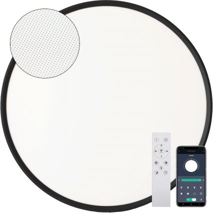 Fulgur s-43057 - Dimbare LED-plafondlamp NOMY LED/40W/230V 3000-6500K Ø 50 cm UGR19 IP40 Wi-Fi zwart + afstandsbediening