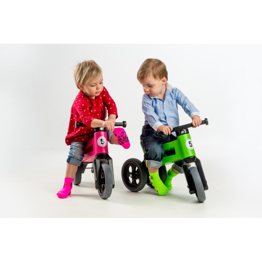 Funny Wheels - 2-in-1 loopfiets RIDER SPORT groen/zwart