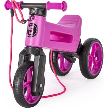 Funny Wheels - Loopfiets 2-in-1 RIDER SUPER SPORT roze/zwart