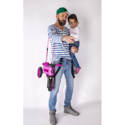 Funny Wheels - Loopfiets 2-in-1 RIDER SUPER SPORT roze/zwart