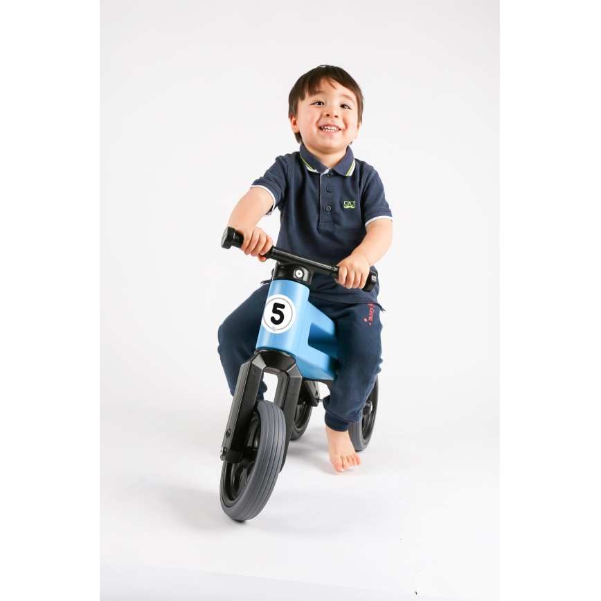 Funny Wheels - RIDER SPORT 2-in-1 loopfiets blauw/zwart