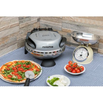 G3Ferrari G1000606 - Pizzaoven DELIZIA 1200W/230V zilverkleurig