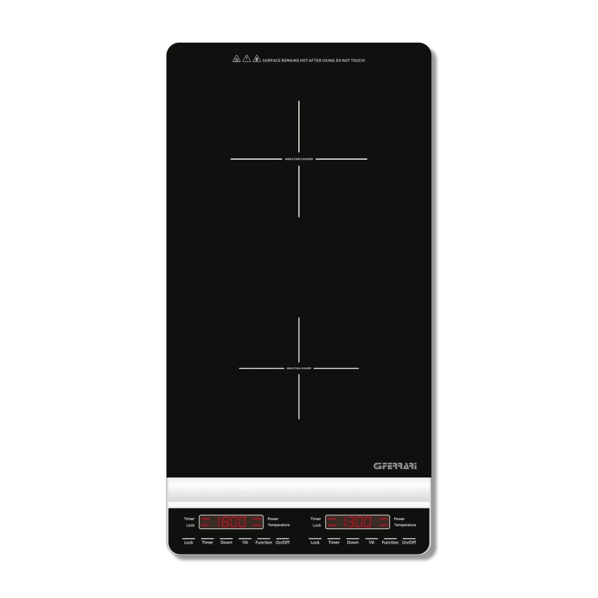 G3Ferrari G1013900 - Inductiekookplaat met twee kookzones DINAMIKO 3100W/230V, zwart