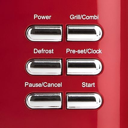 G3Ferrari G1015502 - Magnetron met grillfunctie 1150W/230V 20 l rood