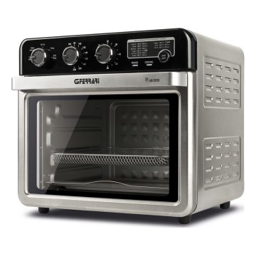 G3Ferrari G1022100 - Heteluchtoven met friteusefunctie 2000 W/230 V, 32 l, RVS