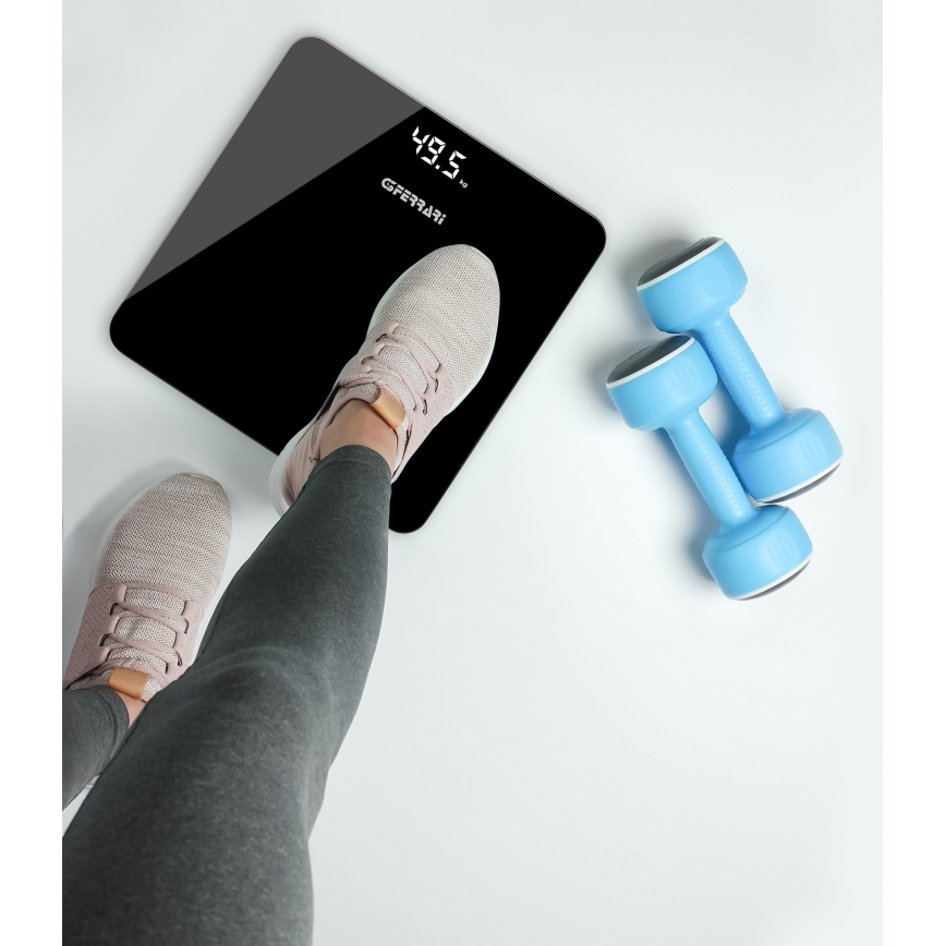 G3Ferrari G3005800 - Digitale personenweegschaal 3x AAA zwart