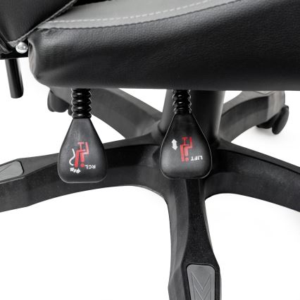 Gaming stoel FIORANO zwart/grijs