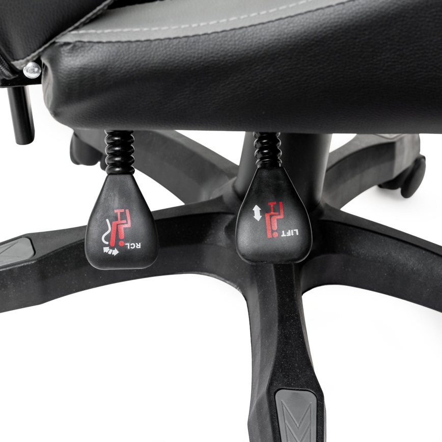 Gaming stoel FIORANO zwart/grijs