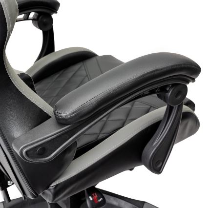 Gaming stoel FIORANO zwart/grijs