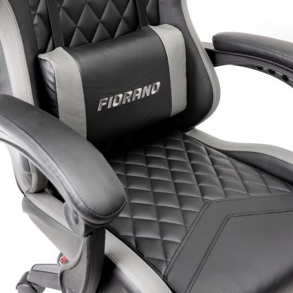 Gaming stoel FIORANO zwart/grijs