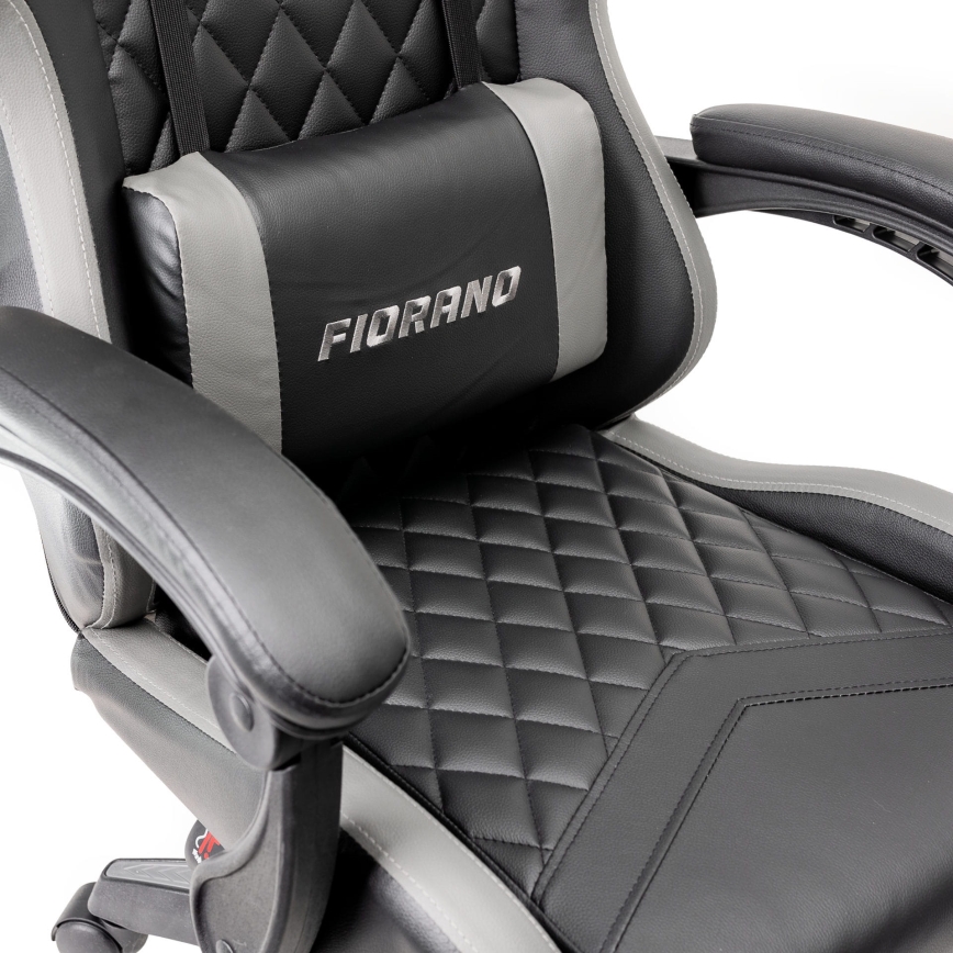 Gaming stoel FIORANO zwart/grijs