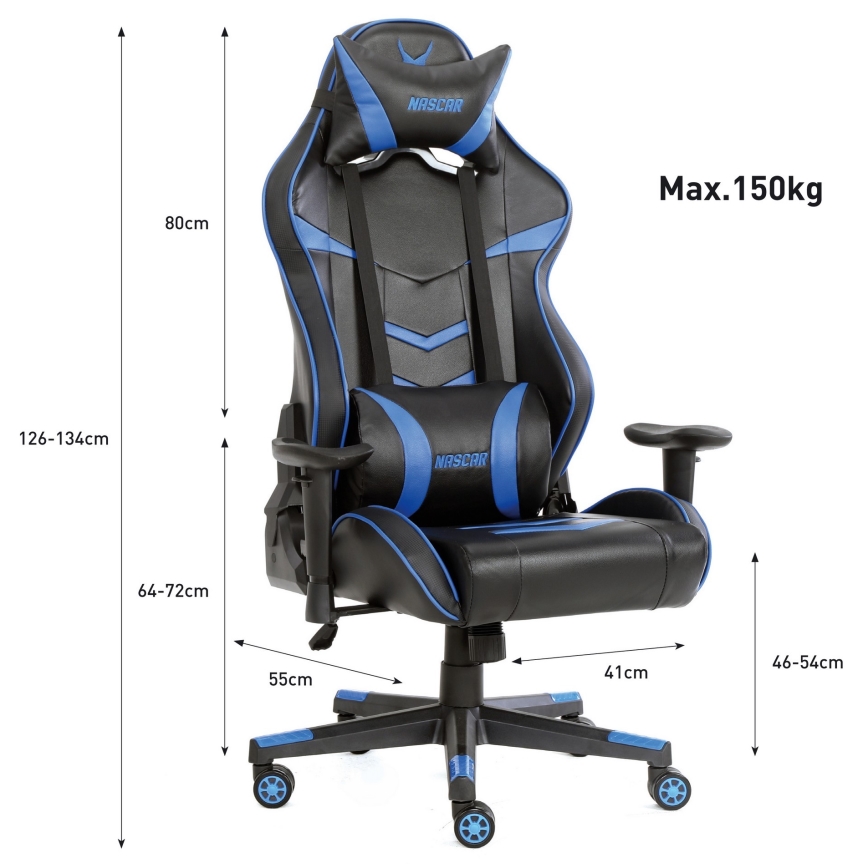 Gaming Stoel VARR Nascar zwart/blauw