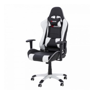 Gaming stoel zwart/wit